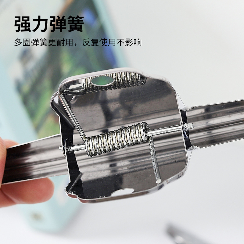 Guangkai Stainless Steel Document Clip Metal Hardware Ticket Clip Bills Clip Round Head Magnet Clip Stationery Clip