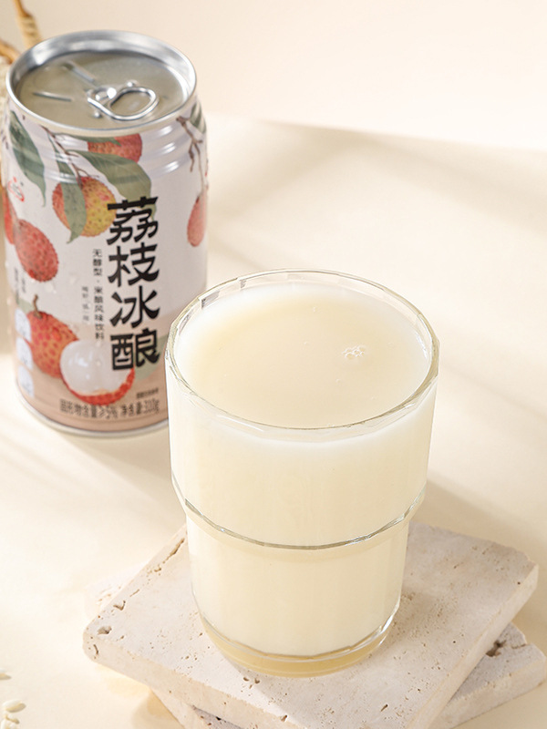 Shenglong Lychee Ice Brew Xiaogan Specialty Rice Wine Sweet Rice Wine Non-Alcoholic Rice Brew Flavor Beverage Portable