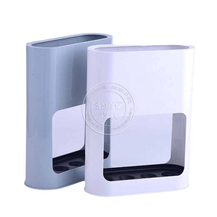 Umbrella Storage Rack Long Handle Umbrella Cabinet Rack Wall-Mounted Drain Rack with Umbrella Bucket Doorway Household Foldableing Umbrella Storage