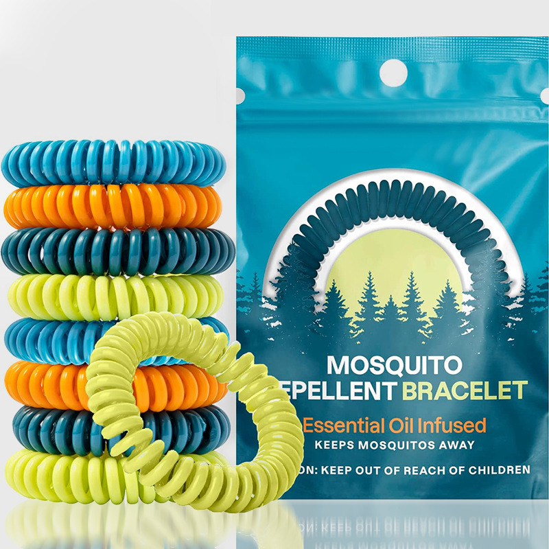 Браслет-репеллент от комаров с независимой упаковкой, кожаный плетёный браслет от комаров