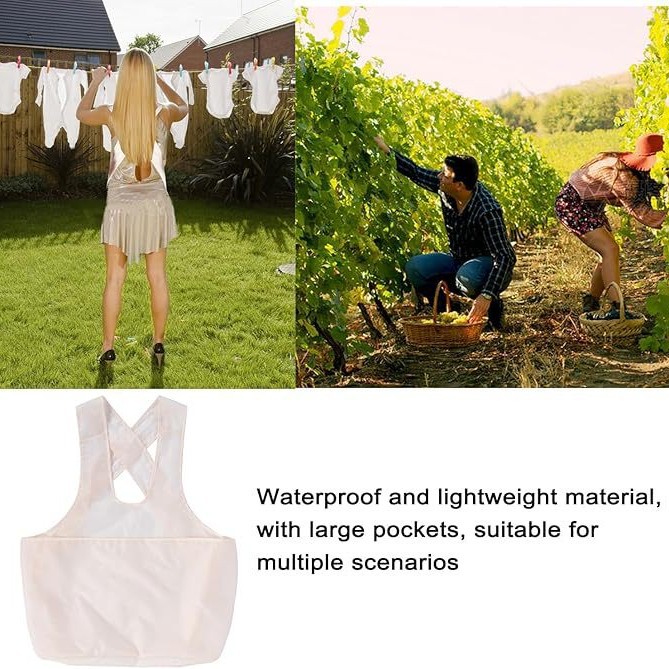 Cross-Border Amazon Temu Household Portable Clothes Drying Bag Clothes Drying Apron Women's Hanging Clothes Bib Wholesale