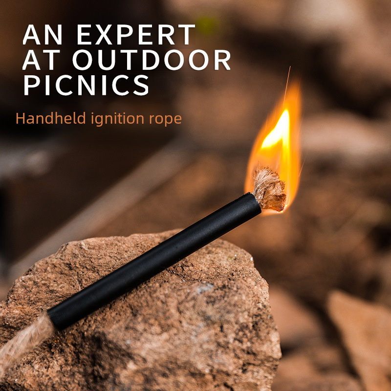 Outdoor Camping Picnic Barbecue Supplies Fire Feeder Fire Wire Rope Beeswax Hemp Rope Fire Eggs