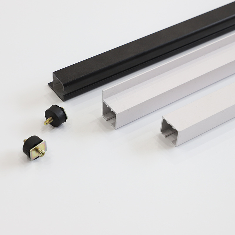 Hidden hanging track hanging mirror line sliding aluminum alloy track Gallery mirror line painting channel steel wire pulley hanging rail