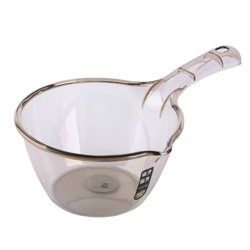 Thickened and Deepened Plastic Water Ladle for Home Kitchen, Long Handle for Scooping Water, Washing Hair, Watering Plants, Unbreakable and Durable