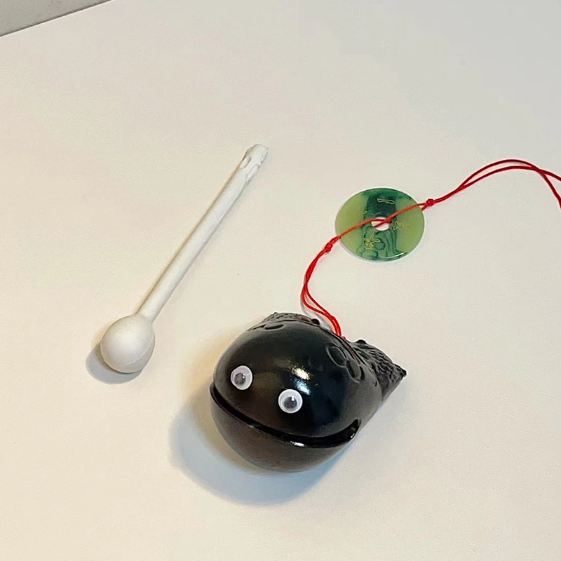 Xiaohongshu's Same Style Wooden Fish Knocking Decompression Wooden Fish Decompression Artifact Office Meditation Plastic Wooden Fish Toys Wholesale