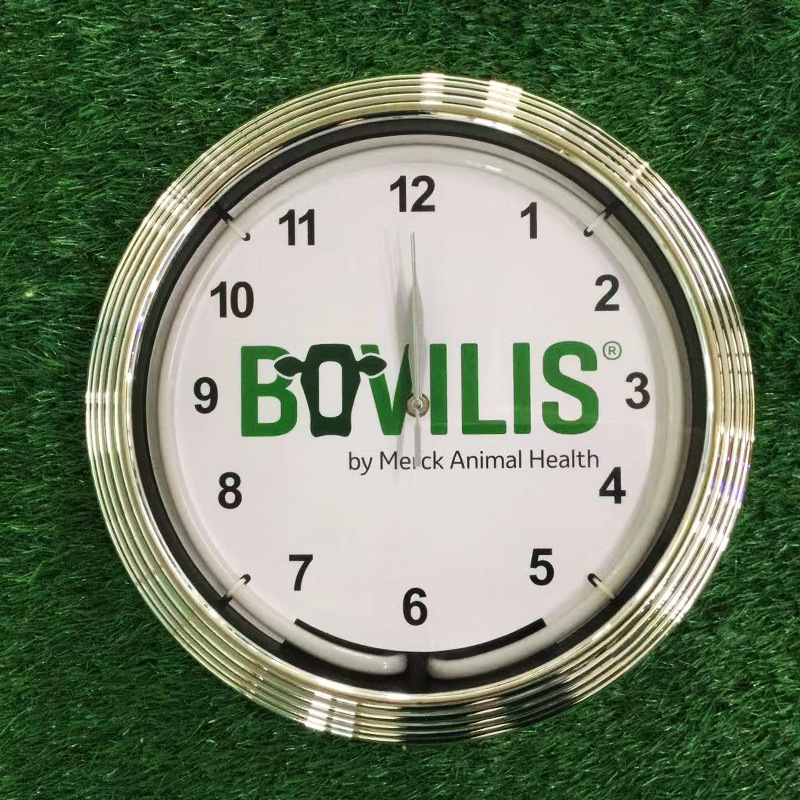 Clock Led Neon Light Bar Neon Sign Clock Shape Creative Neon Decorative Light