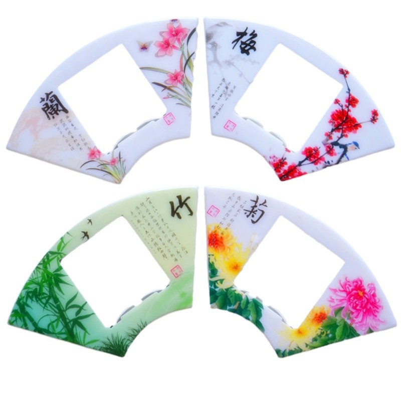 Fashion cartoon switch sticker plastic switch sticker fabric switch sticker wash-free switch sticker wall sticker plum orchid bamboo chrysanthemum