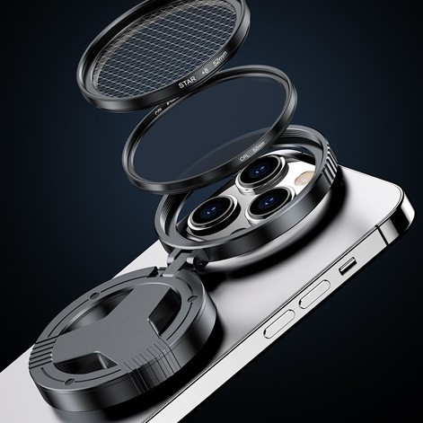 в наличии 52mm/67mm поляризационный фильтр CPL для мобильного телефона с клипсой для устранения отражений HD объектива