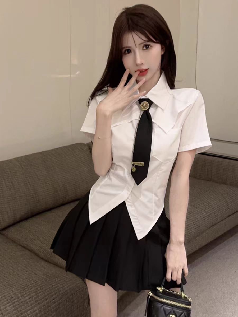 Jk Uniform Foot Massage Foot Bath Sauna Spa Technician Nightclub Work Clothes Sexy Soft Massage Long-Sleeved Two-Piece Suit