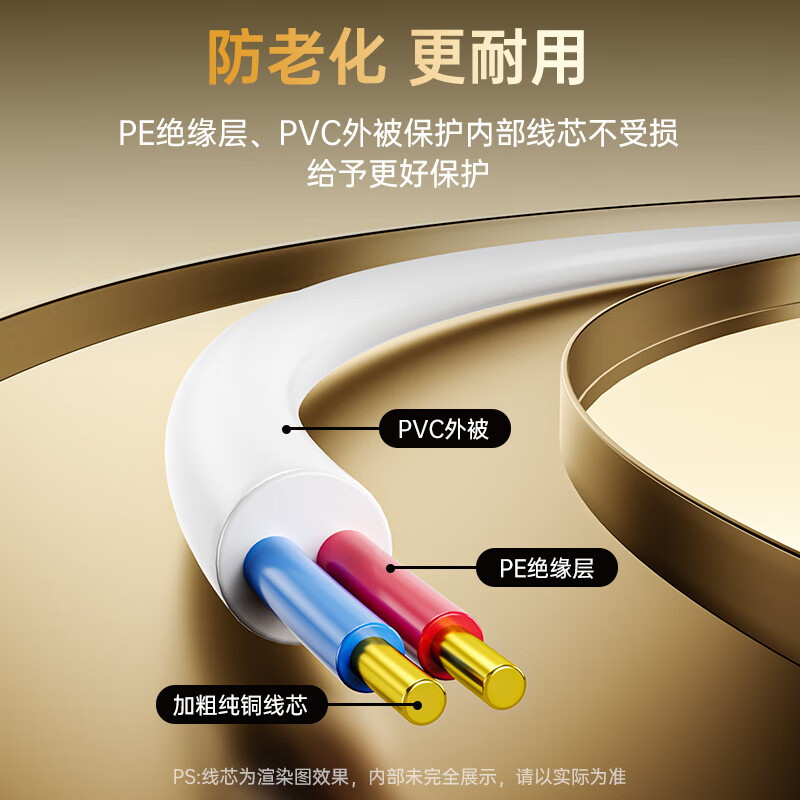 Biaz 2-жильный медный телефонный кабель RJ11 для домашнего декора и голосовой связи