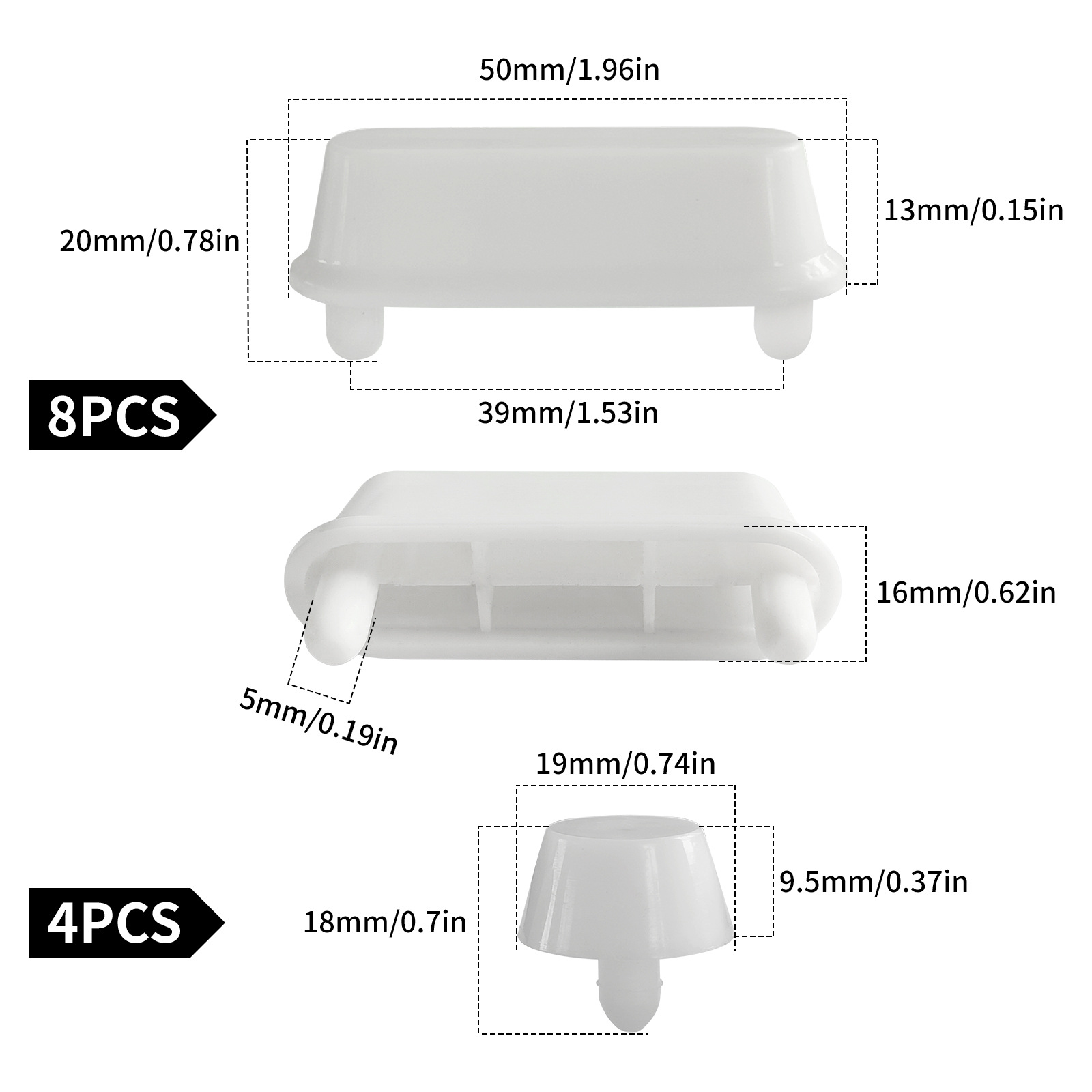 Toilet Seat Foot Pad Toilet Seat Cushion Pad Shock-Absorbing Silent Rubber Pad Toilet Seat Accessories Anti-Slip Pad