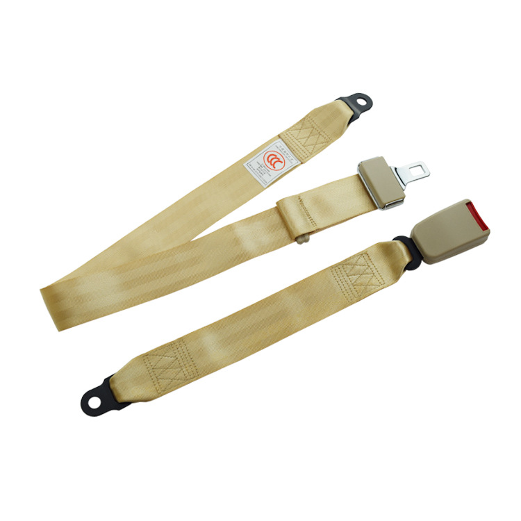 New Polyester Car Seat Belt Car Seat Side Plug Safety Belt Passenger Car Two-Point Luxury Safety Belt a