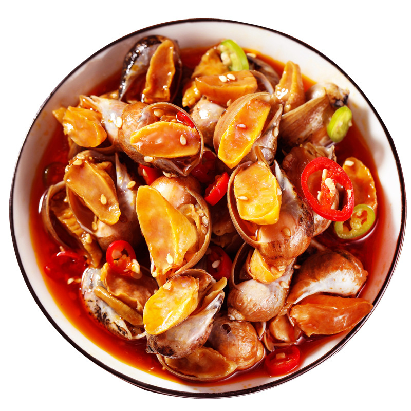 Wife's Feet, Spicy Abalone Meat, Spicy Abalone, Snails, Small Seafood, Cooked Food, Ready-Made Conch, Internet Celebrity Cat's Eye Snails