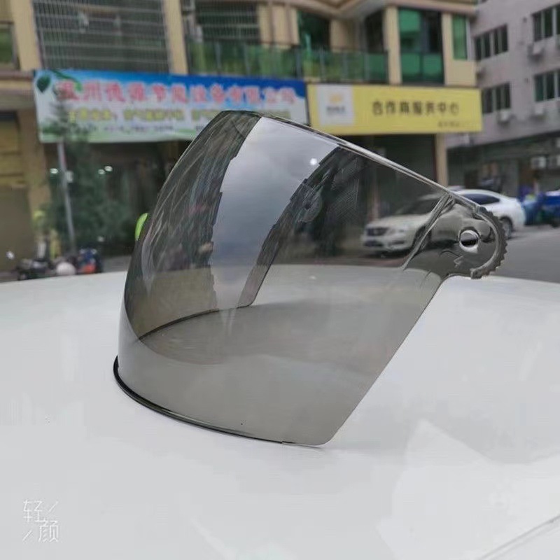 Electric car helmet lenses HD anti-fog sunscreen wear-resistant lenses motorcycle helmet windproof glasses helmet universal