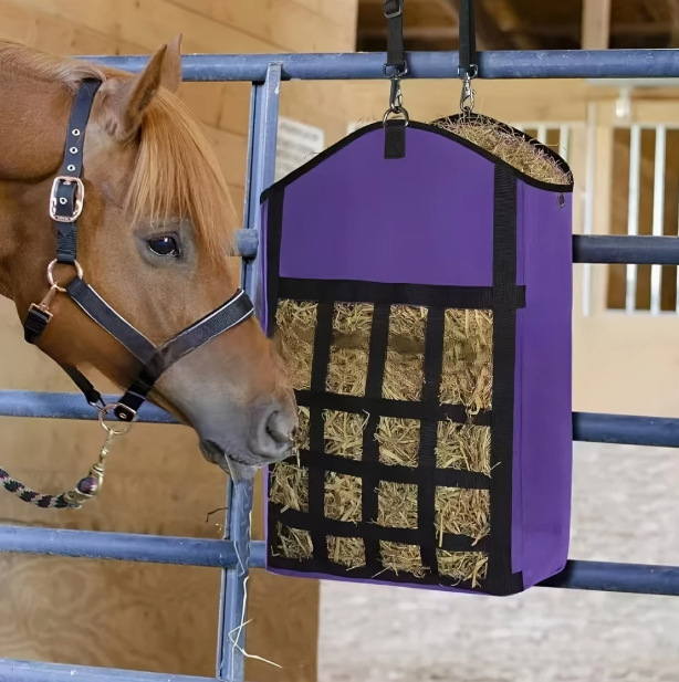 Cross-border New Large Capacity Horse Products Feeding Bag Hay Bag Portable Horse Bag Dry Grass Storage Bag