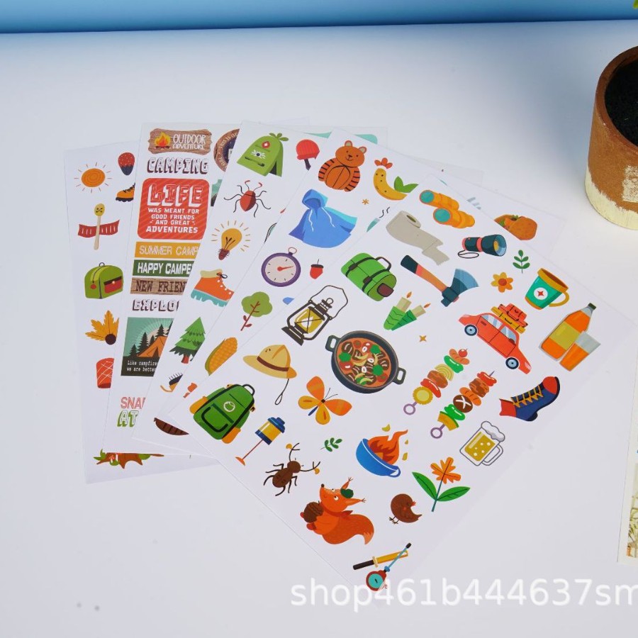 Наклейки с мультяшными персонажами, индивидуальные логотипы, рекламные знаки, QR-код, наклейки для запечатывания фруктового молочного чая