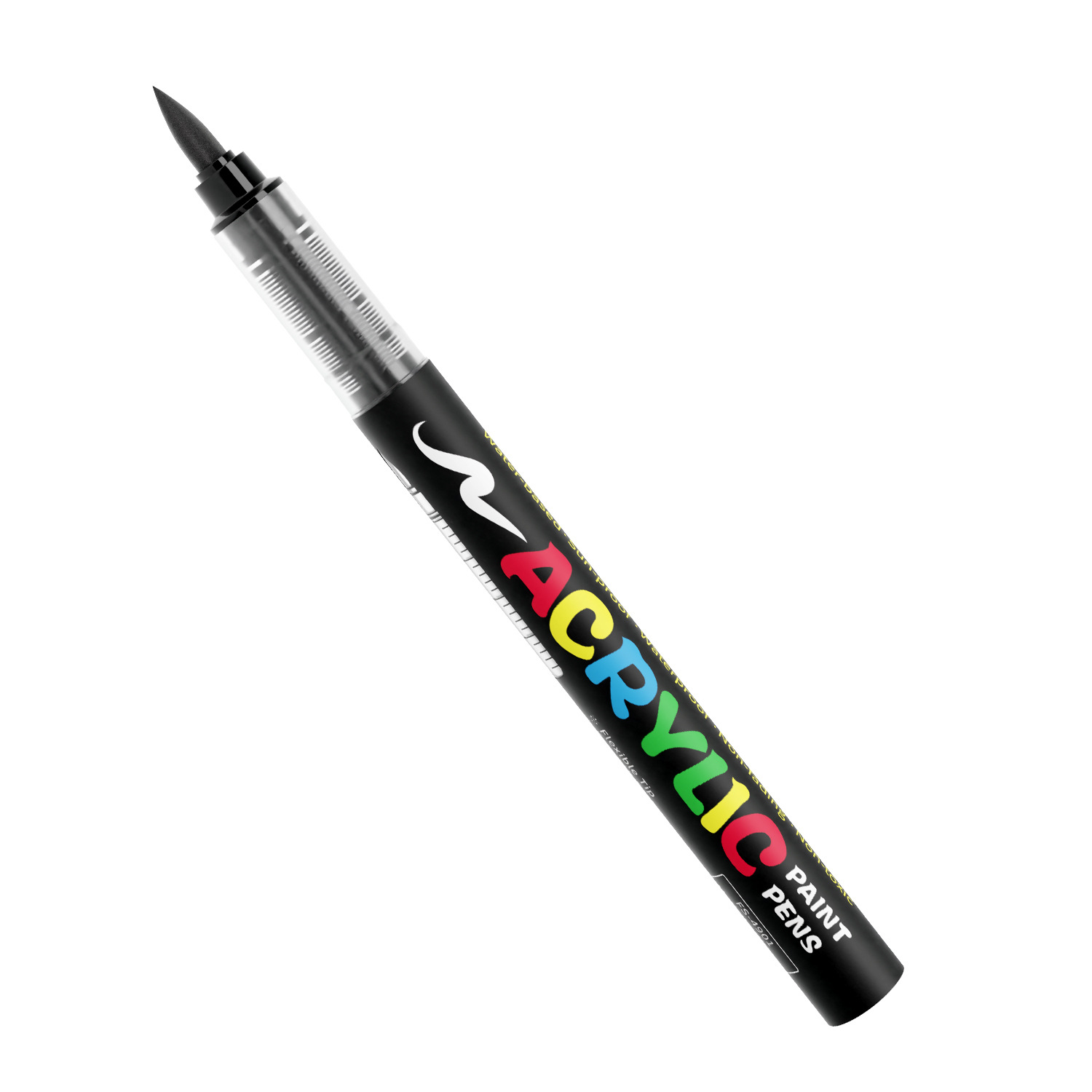 Overseas Direct Liquid Black and White Soft Tip Acrylic Pen for Journaling, High-Gloss Art, Special Black Card Painting, DIY Album, Water-Based