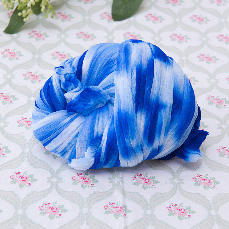 Silk Screen Flower Material DIY Handmade Flower Production Material Single Color Two Color Extended Stockings Flower Handmade