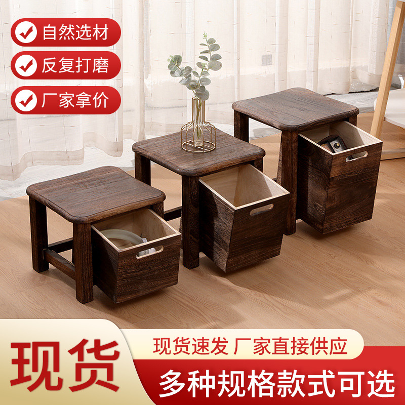 В наличии, стул из массива дерева, маленький стул для хранения, стул для прикроватной тумбочки, скандинавский стиль, стул для смены обуви, домашний маленький стул