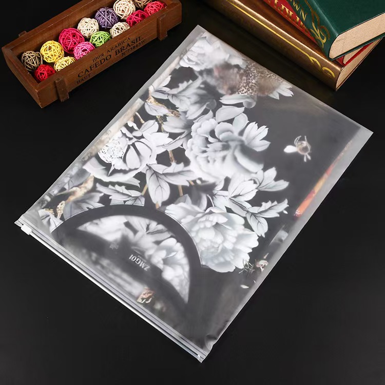 Wholesale Clothing Zipper Bag Plastic Frosted File Bag Transparent Ziplock Bag Jewelry Clothing Packaging Bag