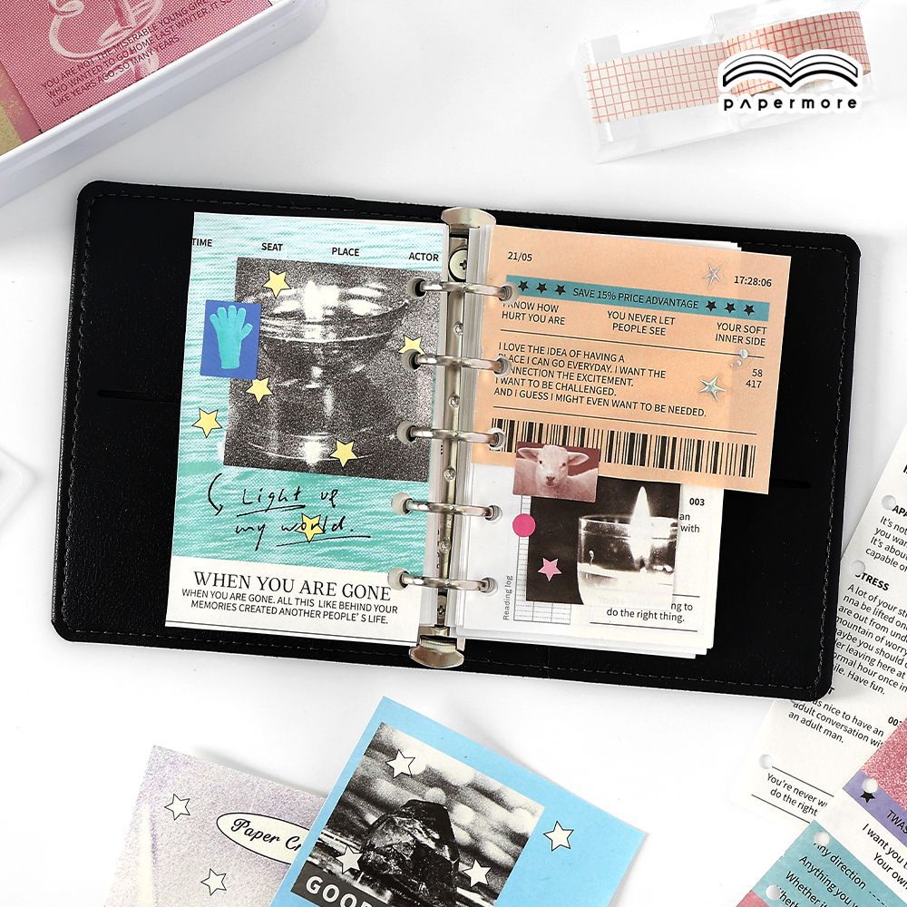 Papermore Writing Paper Material Book Star Moment Series Simple Korean Ins Handbook DIY Background Decoration