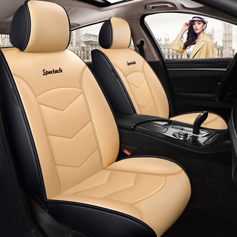 Полукожаная мультяшная подушка на четыре сезона, универсальная, чехол для автомобильного сиденья на Amazon