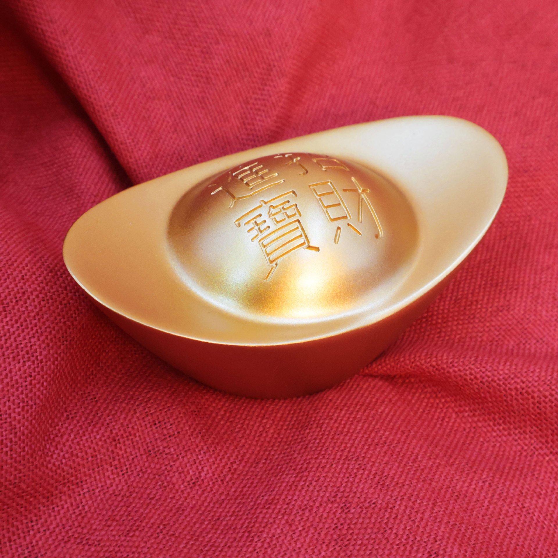 Brass Solid Sand Gold Copper Ingot Ornaments God of Wealth Living Room Cornucopia Decoration to Attract Wealth and Good Fortune Opening Housewarming Gift