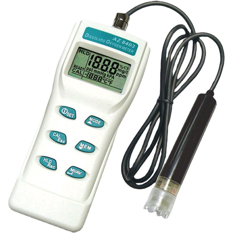 Taiwan Hengxin AZ8403 Portable Dissolved Oxygen Detector AZ-8403 Aquaculture DO Instrument Dissolved Oxygen Meter