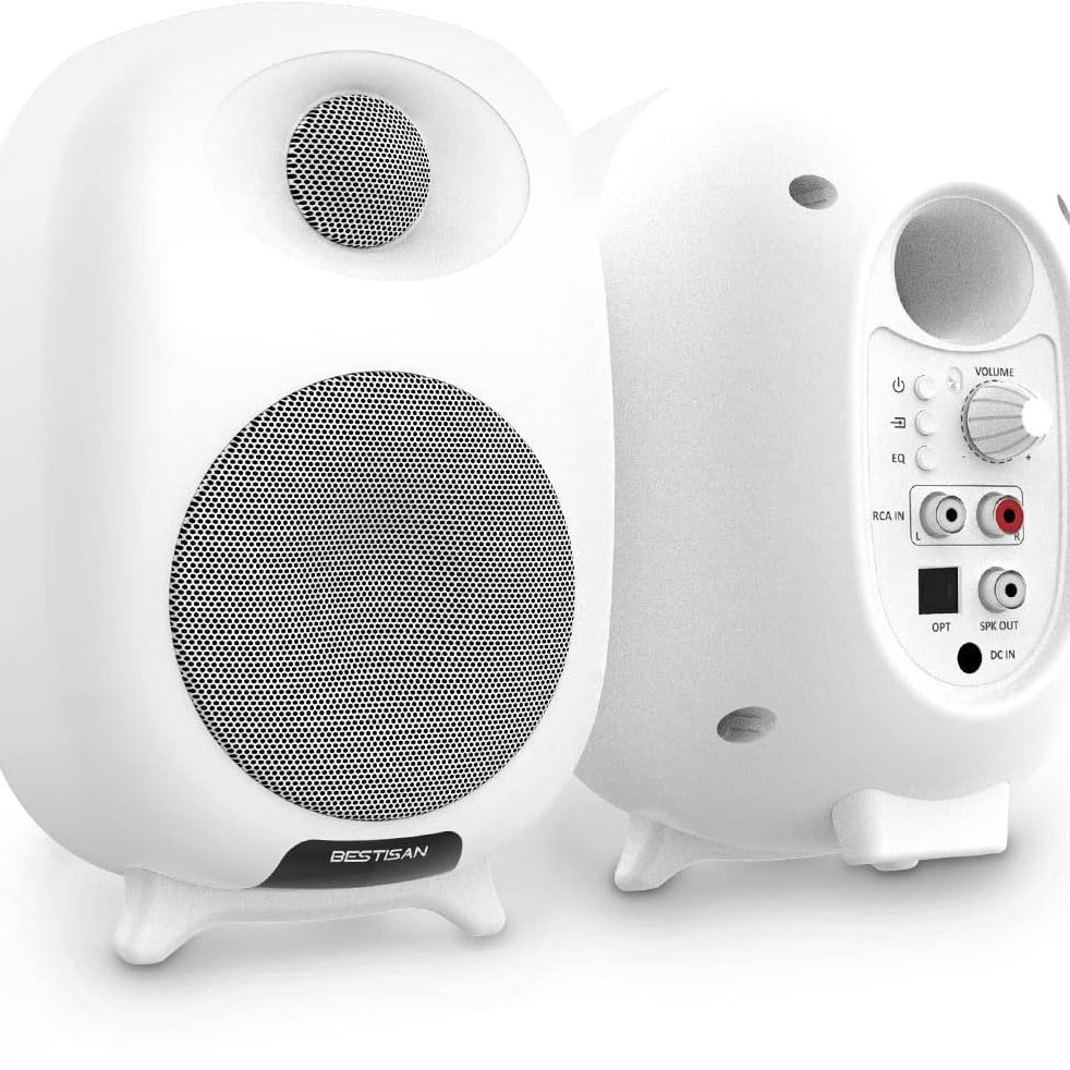 High-Fidelity 3inch Active Speaker Two-Way Bookshelf Speaker Fever Audio Stereo Home Classy Audio