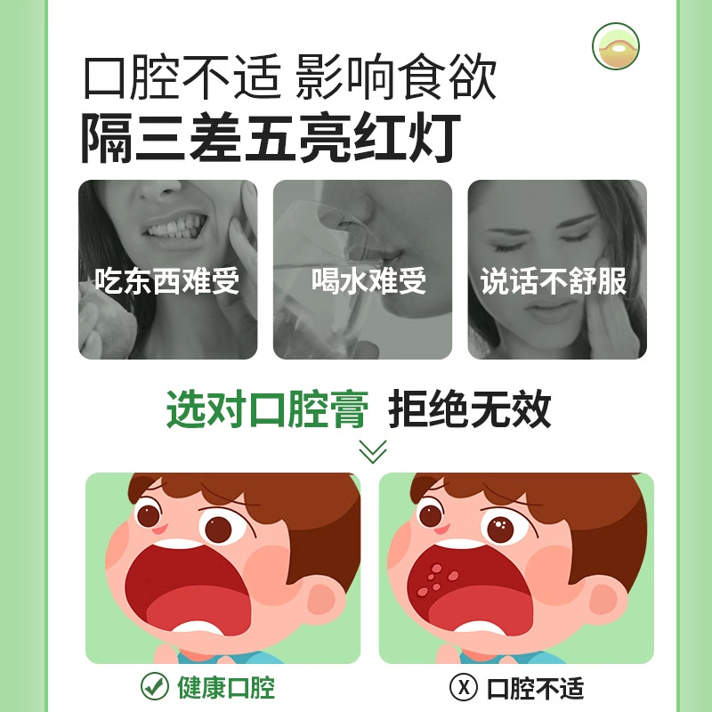 Oral Ulcer Cleaning and Removal of Mouth Ulcers for Adults and Kidsren with Inflammation and Blisters Oral Care Antibacterial Cream Gdiantogtang