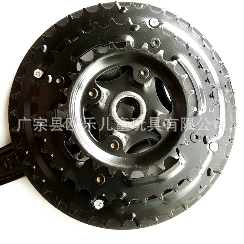 MounTain Bike CrankseT Large TooTh Wheel Iron Crank Bicycle Accessories Wheel Disc 3 Pieces 21 24 Speed 24T/34T/42T