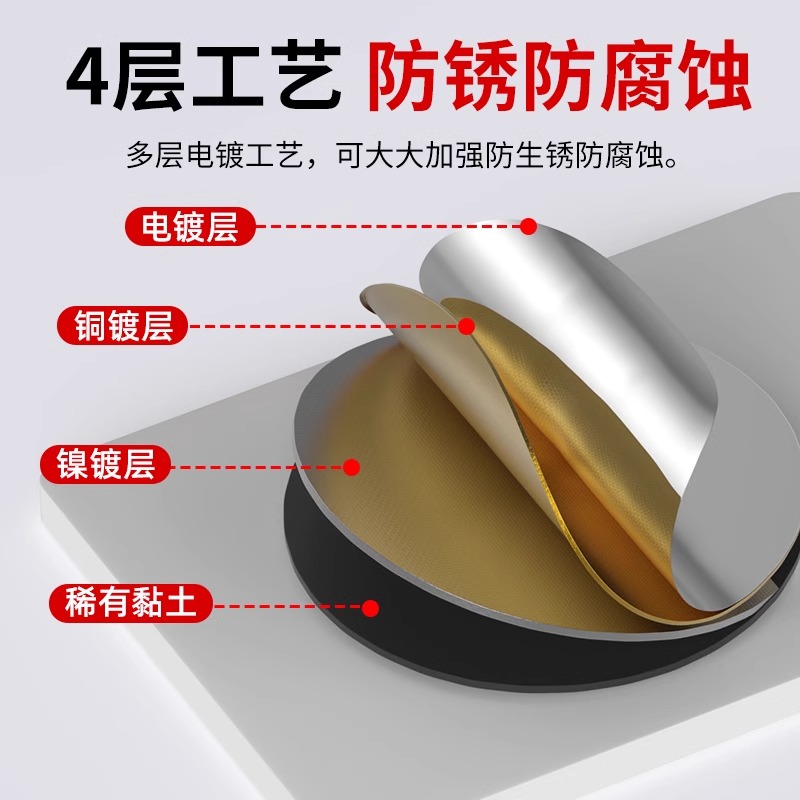 M Magnetic Patch Strong Magnet Magnetic Iron-Absorbing Stone Strong Magnetic Holder Refrigerator Magnet Remote Control Door Hook