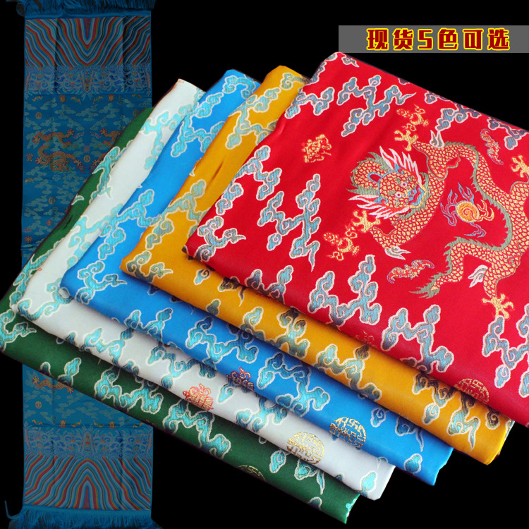Hada colorful dragon Hada Xizang silk and satin bar gift woven gold five-color Hada thick Xizang jewelry