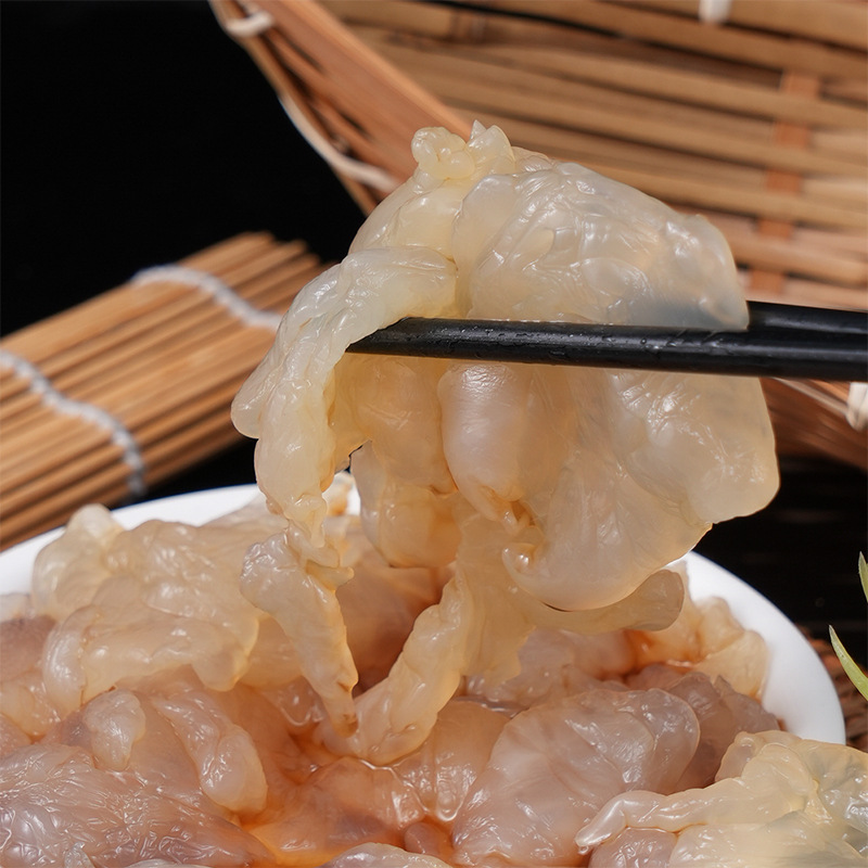 Jellyfish Head Ready-To-Eat Jellyfish Skin 420g with Seasoning Pack, Refreshing and Cool Side Dish with Alcohol, Jellyfish Seafood Salad