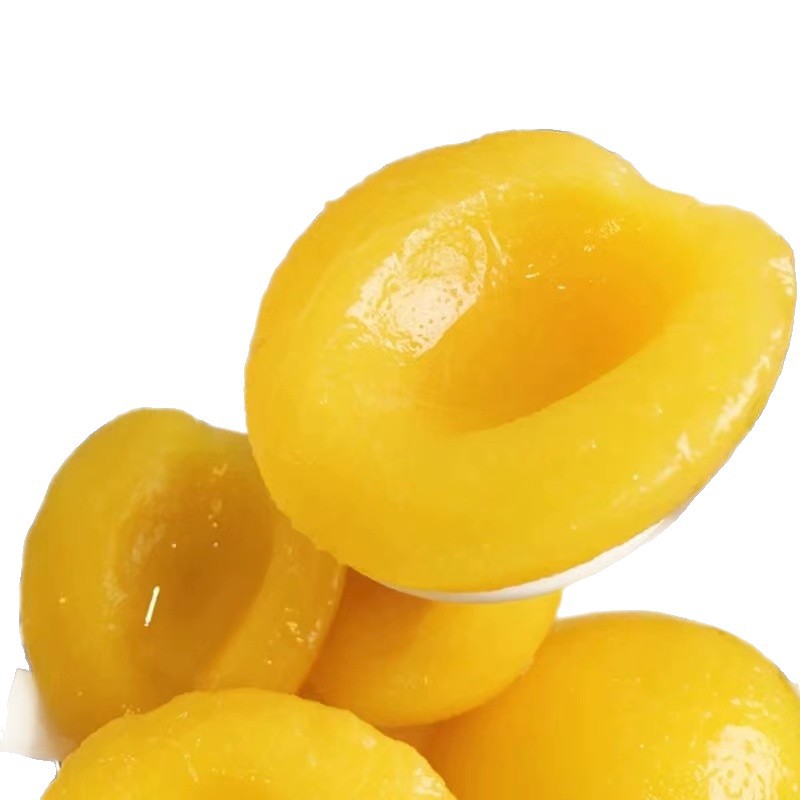 Authentic Canned Yellow Peach Glass Bottle Ready-To-Eat Fruit Fresh Northeastern Yellow Peach Orange Sugar Fruit Orange Slices Crispy and Refreshing