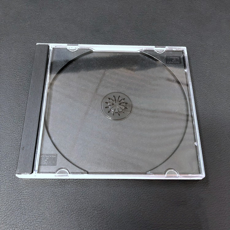 Утолщенная черная коробка для CD 100 единиц жесткая пластиковая коробка для CD альбомов DVD прозрачная черная коробка индивидуальная упаковка