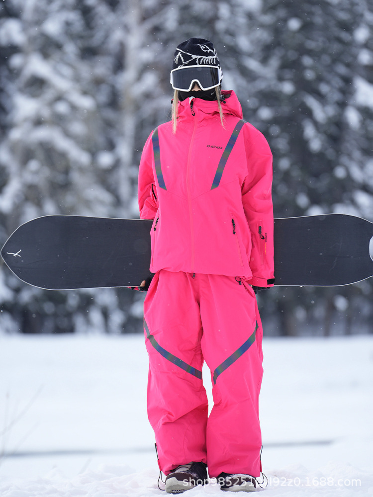 Ski Clothing for Men and Women, Winter Single and Double Board Windproof, Waterproof and Warm Outdoor Ski Clothing and Pants Set Wholesale