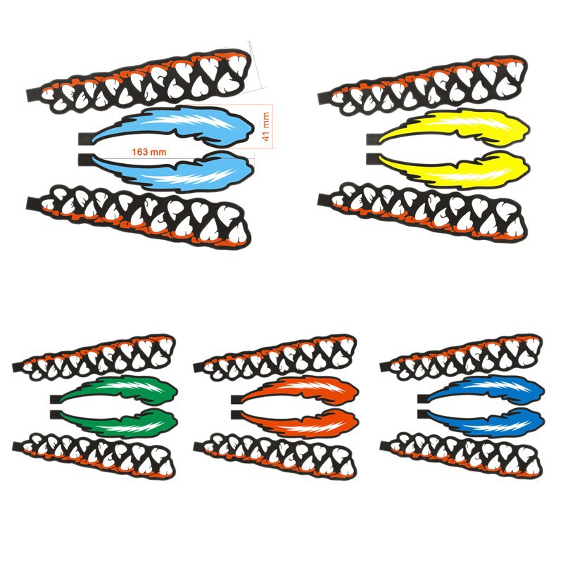 New PET venom luminous helmet light bar motorcycle helmet LED luminous strip dry battery