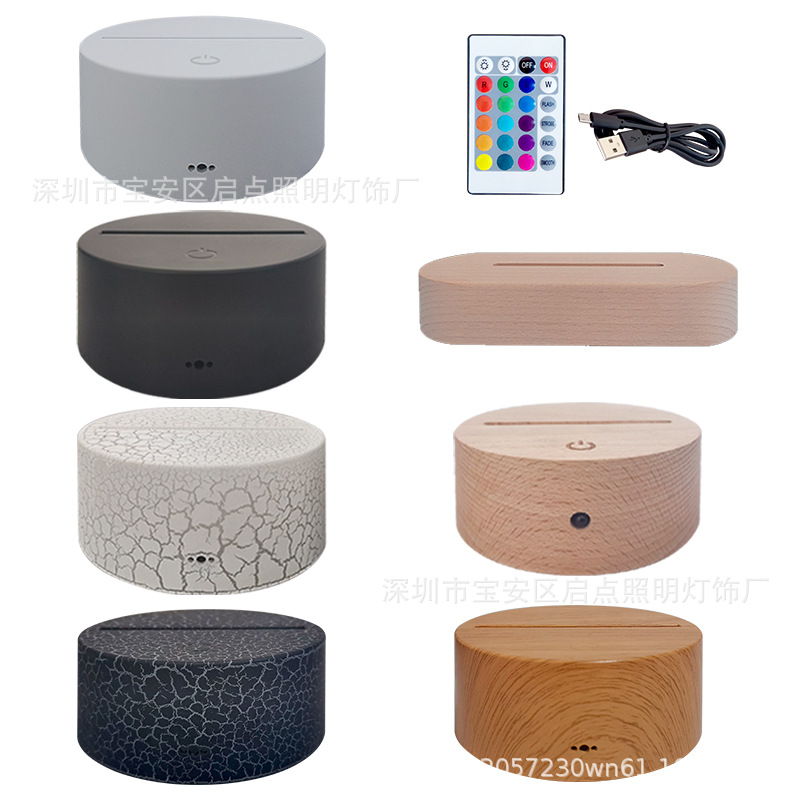 Factory wholesale 3D night light creative USB bedroom bedside lamp company event gift acrylic led table lamp