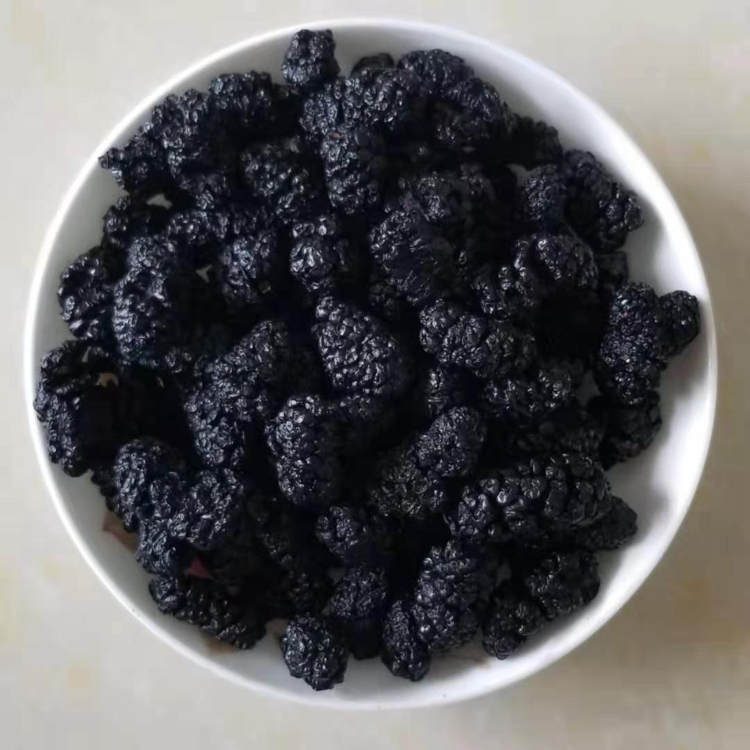 Grade A+ 25-Year-Old New Stock of Dried Mulberries from Sichuan, No Washing Required, Sand-Free Black Mulberries for Tea, Bulk Wholesale