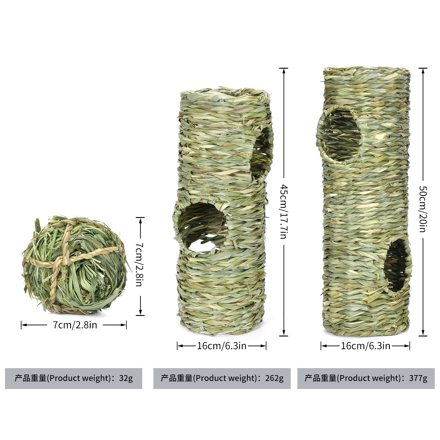 Factory Direct Sales Exotic Pet Rabbit Tunnel Porous Chinchilla Hamster Golden Bear Guinea Pig Hedgehog Landscaping Toy Shelter House