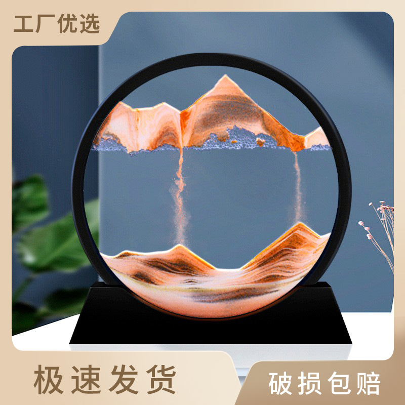 Искусство песчаной живописи, часовые украшения, гостиная, офис, винный шкаф, телевизионный шкаф, креативные нордические деревянные украшения