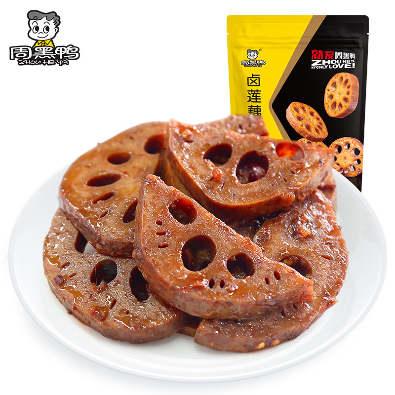 Zhou Heiya marinated lotus root slices 160g marinated lotus root vegetarian net red snack snack snack snack food