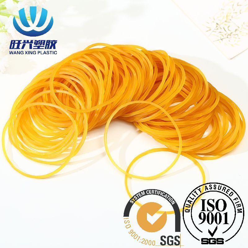Customizable Vietnam high elastic color natural rubber band office packaging bundled yellow transparent rubber ring wholesale