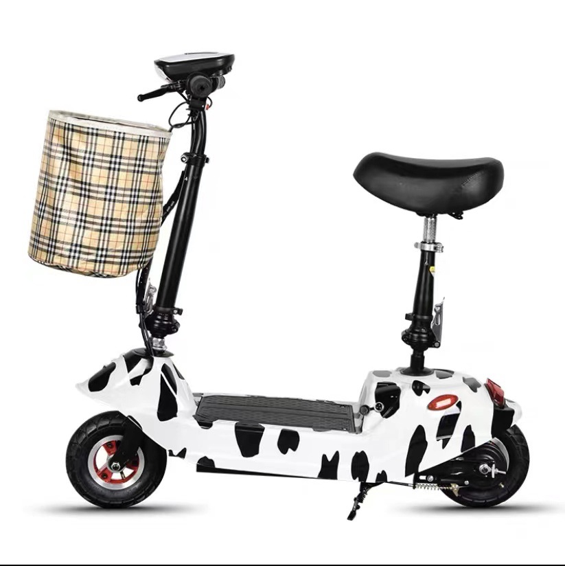 Little Dolphin Mini Electric Scooter with Battery Small Foldable Battery Car Work Campus Mobility Scooter