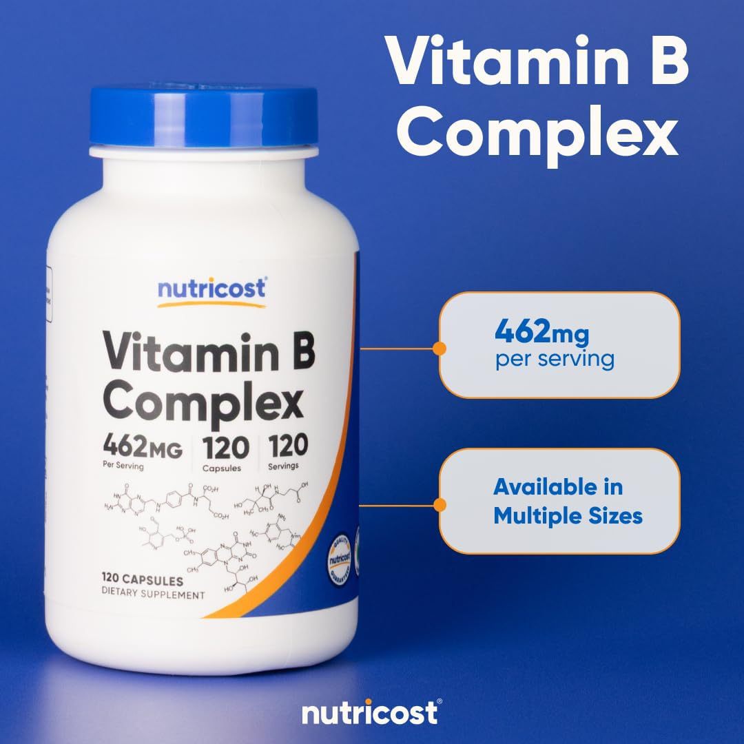 Kindergarten Cross-Border Amazon Best-Selling Nutricosthigh Potency High-Energy Complex Vitamin B462 Mg