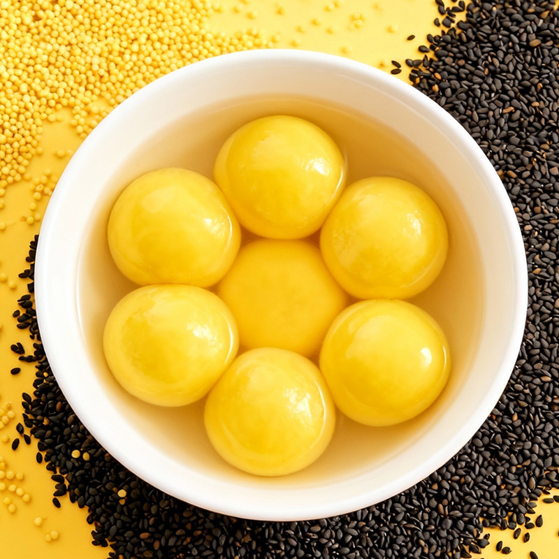 Dahuang Rice Glutinous Rice Balls 400g Black Sesame Peanut Filling Glutinous Rice Balls for Lantern Festival Instant Semi-Finished Products for Home Use New Year's Instant Food