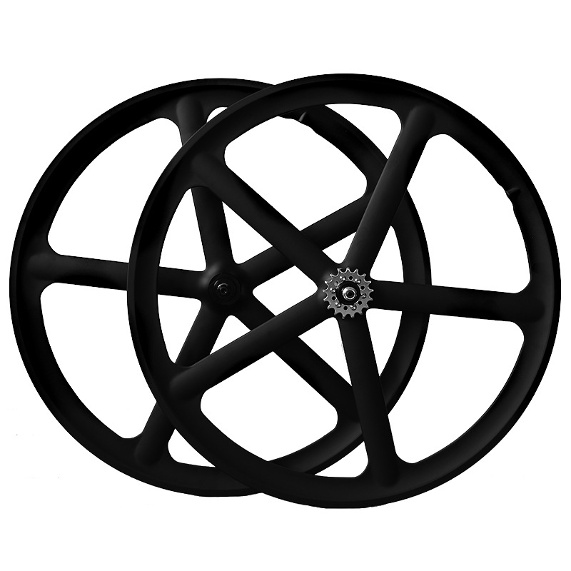 700C Dead Fly Integrated Wheel Magnesium Alloy Manufacturer Direct Sales Single Speed V Brake Dead Speed Integrated Wheel Set