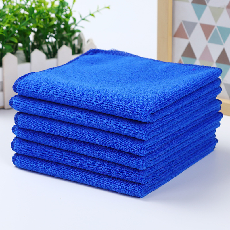 30*30 car towel microfiber towel car wash towel gift car towel 25 small square towel
