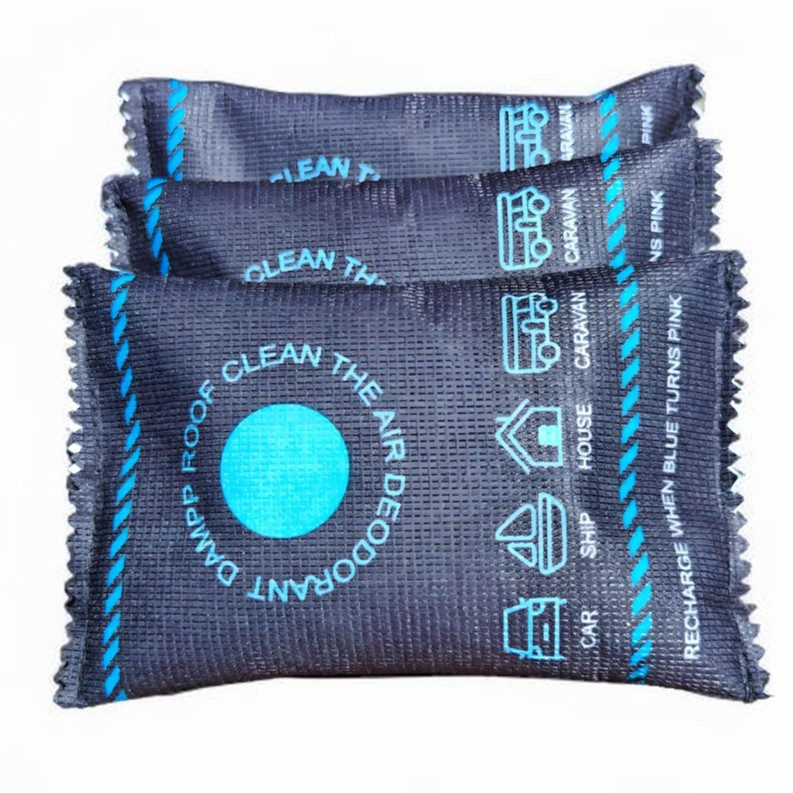 Amazon Car Silicone Desiccant Wholesale Car Dehumidifier Bag Moisture-Proof Bag Smart Color-Changing Silicone Desiccant